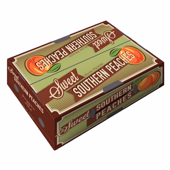 Papier en carton ondulé imprimé personnalisé FSC Cerises Agrumes Ananas Poire Orange Pomme Citron Mangue Banane Fruit Légume Emballage Emballage Boîte en carton d'expédition